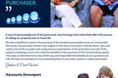 Happy Clients - Fraser Road, Devonport